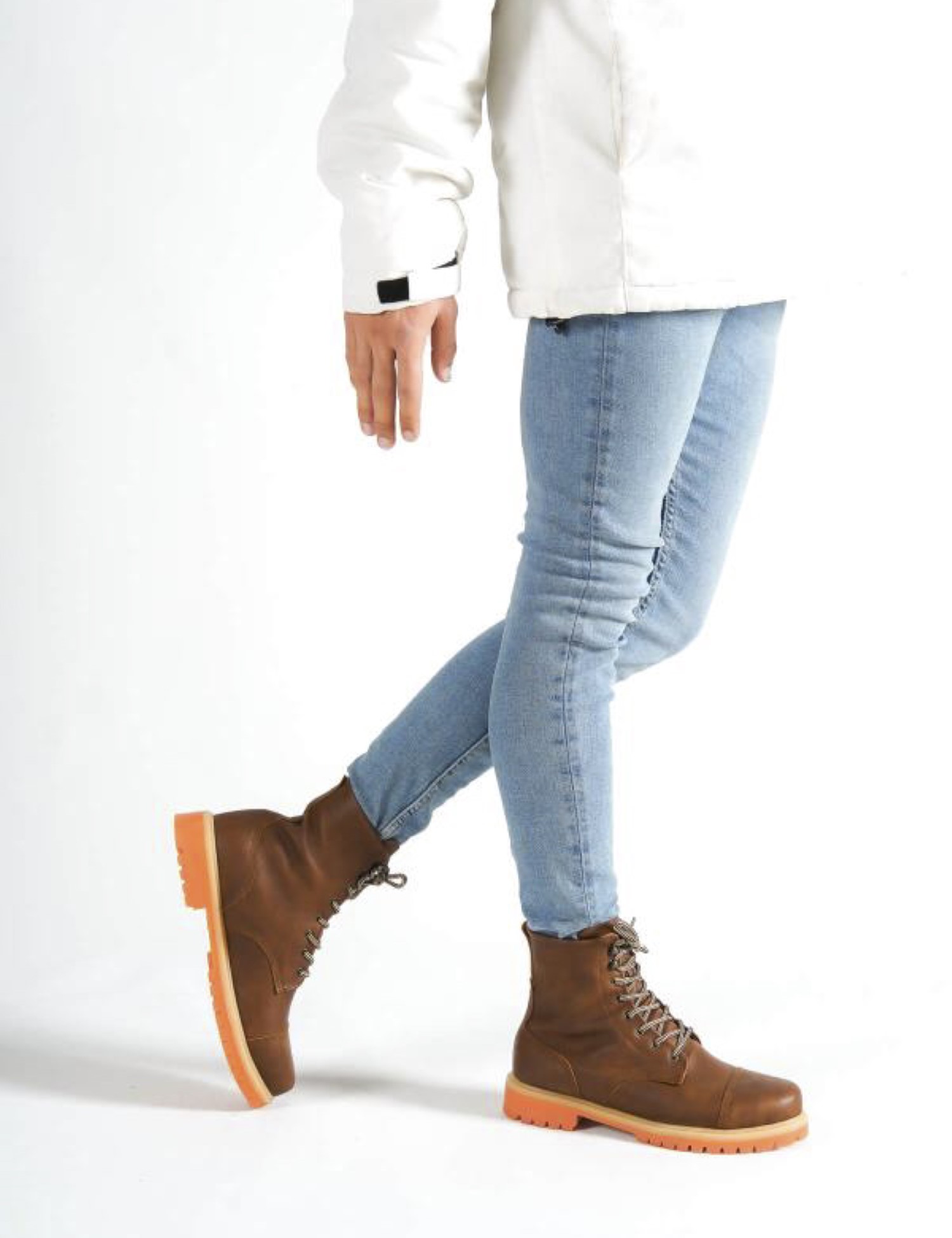 Ανδρικά ταμπά μποτάκια δερματίνη τρακτερωτή σόλα B022T φωτογραφία